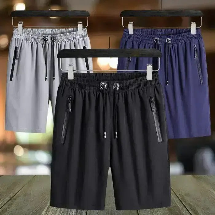 Kit 3 Bermudas Esporte Fino em Seda Gelo