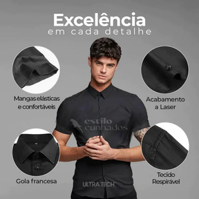 Camisa Manga Curta Tech-DuoSlim