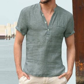 Camisa de Linho Masculino Modelo Triton