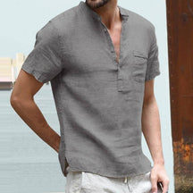 Camisa de Linho Masculino Modelo Triton